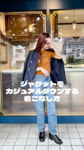 「アイテム（レインシューズ）」を使った、maiさん（レディース・162cm）の春コーディネート