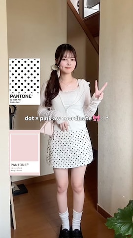 ZARAのスカートを使ったえりさんのファッション動画