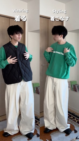 「アイテム（インテリア）」を使った、junさん（メンズ・171cm）の春コーディネート