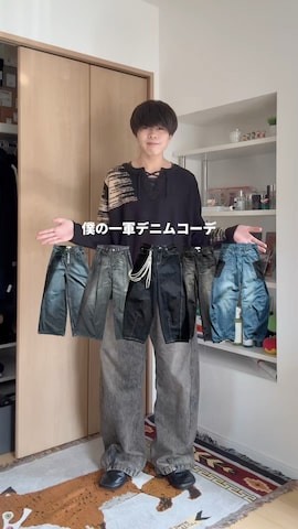 「アイテム（ジャージ）」を使った、junさん（メンズ・171cm）の秋コーディネート
