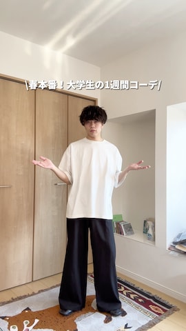 ダウンベストを使ったjunさんのファッション動画