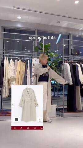 URBAN RESEARCHのトレンチコートを使ったMINAMIさんのノウハウ動画-トレンチコートのカジュアル着回し🌈