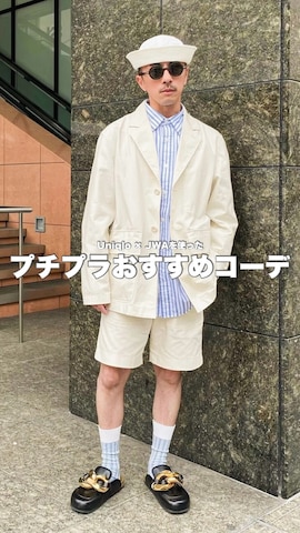 UNIQLOのレッグウェアを使った　MATSU  MAKOTOさんのファッション動画