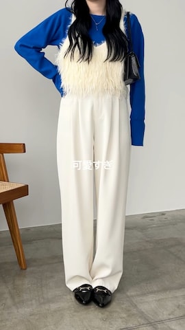 「nouvellemoi（ヌーベルモイ）のアイテム（スラックス）」を使った、ぽんさん（レディース・161cm）の春コーディネート