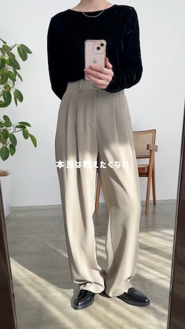 「nouvellemoi（ヌーベルモイ）のアイテム（スラックス）」を使った、ぽんさん（レディース・161cm）の冬コーディネート