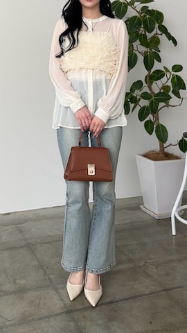 「nouvellemoi（ヌーベルモイ）のアイテム」を使った、ぽんさん（レディース・161cm）の春コーディネート