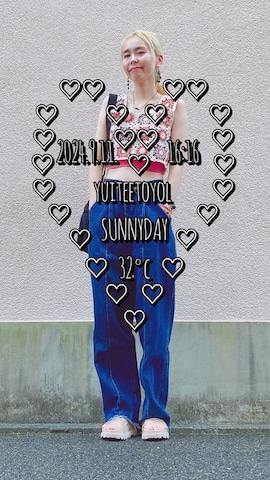 チークを使ったyuiteetoyolさんのファッション動画