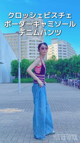 「アイテム（エコバッグ/サブバッグ）」を使った、yuiteetoyolさん（レディース・160cm）の夏コーディネート