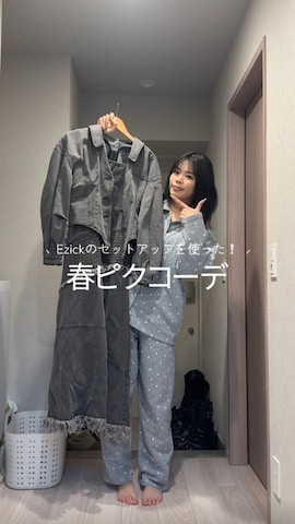 「ピクニックコーデ」｜p!noさん（レディース・156cm）の春コーディネート