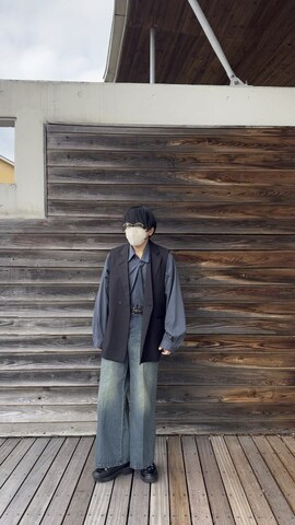 CASPER JOHNのベルトを使ったツバサさんのファッション動画