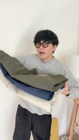 「アイテム（ミリタリージャケット）」を使った、しゃちょーさん（メンズ・169cm）の冬コーディネート