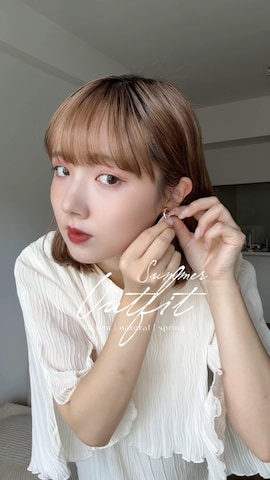 「アイテム（セットアップ）」を使った、ありすさん（骨格ナチュラル・レディース・163cm）の夏コーディネート