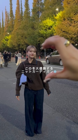 「アイテム（手袋）」を使った、mi-koさん（レディース・157cm）の秋コーディネート