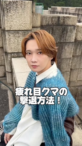 「アイテム（マスカラ）」を使った、加藤元気さん（メンズ・177cm）の秋コーディネート