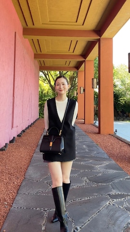 ブーツを使ったsakiさんのファッション動画