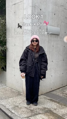 「アイテム（キャミソール）」を使った、UKIさん（レディース・155cm）の冬コーディネート