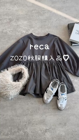 「アイテム（スラックス、シルバー系）」を使った、recastaffさん（レディース・158cm）の秋コーディネート