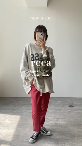 「アイテム（スラックス、シルバー系）」を使った、recastaffさん（レディース・158cm）の夏コーディネート