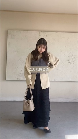 「アイテム（チューブトップ）」を使った、Haru ⌇低身長淡色女子さん（レディース・148cm）の春コーディネート