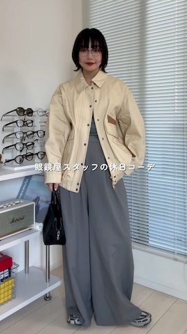 「アイテム（モカシン/デッキシューズ）」を使った、オクユウカさん（レディース・159cm）の春コーディネート