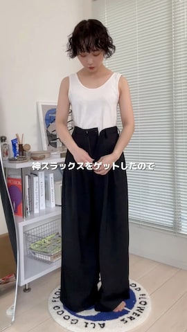 「黒パンツ」｜オクユウカさん（レディース・159cm・20代）の秋コーディネート