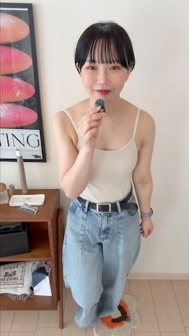 CLANEのパンツを使ったオクユウカさんのファッション動画