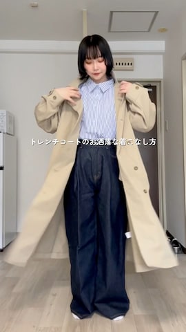 THE BAREFOOTのアイテムを使ったオクユウカさんのファッション動画