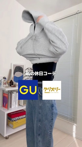 「アイテム（モカシン/デッキシューズ）」を使った、オクユウカさん（レディース・159cm）の冬コーディネート