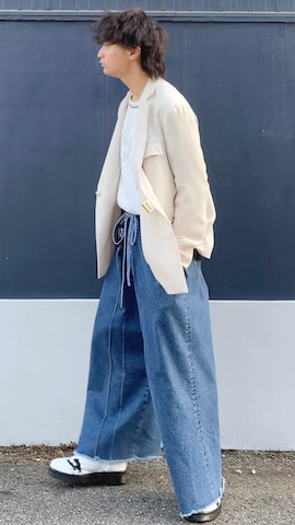 「アイテム（スウェット）」を使った、ざわ_低身長男子styleさん（メンズ・163cm）の春コーディネート