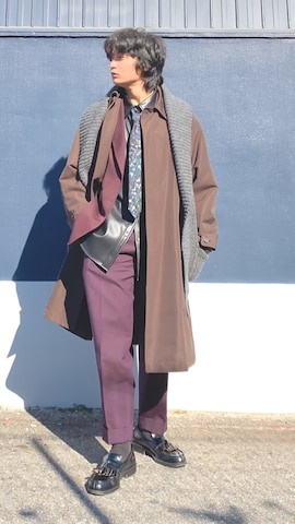 kolorのスラックスを使ったざわ_低身長男子styleさんのファッション動画