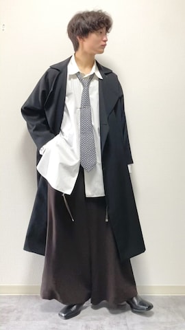 「HERMES（エルメス）のアイテム（ネクタイ）」を使った、ざわ_低身長男子styleさん（メンズ・163cm）の春コーディネート