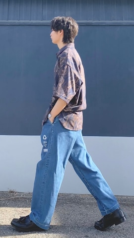 SHAREEFのパンツを使ったざわ_低身長男子styleさんのファッション動画