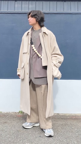 「STUDIOUS（ステュディオス）のアイテム（ジャケット/アウター）」を使った、ざわ_低身長男子styleさん（メンズ・163cm）の冬コーディネート