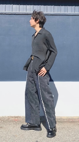 EQUIPMENTのアイテムを使ったざわ_低身長男子styleさんのファッション動画