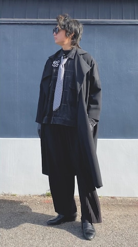 「アイテム（ブローチ/コサージュ）」を使った、ざわ_低身長男子styleさん（メンズ・163cm）の冬コーディネート