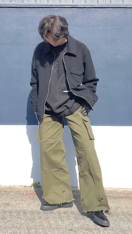 agnes b.のブルゾンを使ったざわ_低身長男子styleさんのファッション動画