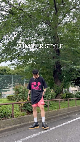 「アイテム（バングル/リストバンド）」を使った、Honeyさん（メンズ・176cm・30代）の夏コーディネート