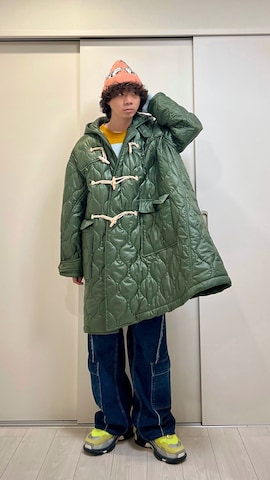 「アイテム（ダッフルコート）」を使った、Honeyさん（メンズ・176cm）の冬コーディネート