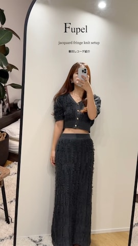 「アイテム（セットアップ）」を使った、ウナさん（レディース・154cm・20代）の夏コーディネート