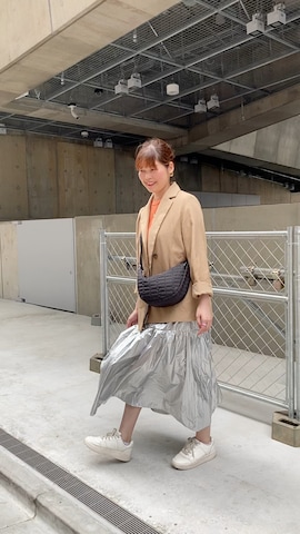 「アイテム（リング）」を使った、北澤 希世子さん（レディース・165cm・30代）の秋コーディネート