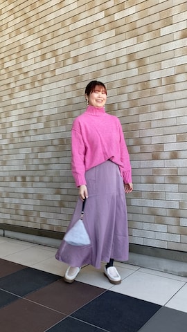 「アイテム（アイブロウ）」を使った、北澤 希世子さん（レディース・165cm）の冬コーディネート