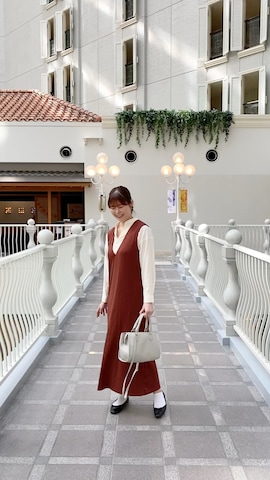 「アイテム（リング）」を使った、北澤 希世子さん（レディース・165cm・30代）の秋コーディネート