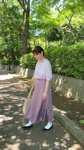 「アイテム（アイブロウ）」を使った、北澤 希世子さん（レディース・165cm）の春コーディネート