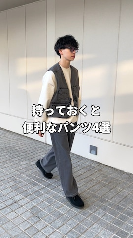 INTERPLAYのパンツを使ったたいがさんのファッション動画