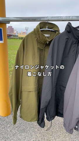 「アイテム（ナイロンジャケット）」を使った、たいがさん（メンズ・172cm・20代）の春コーディネート