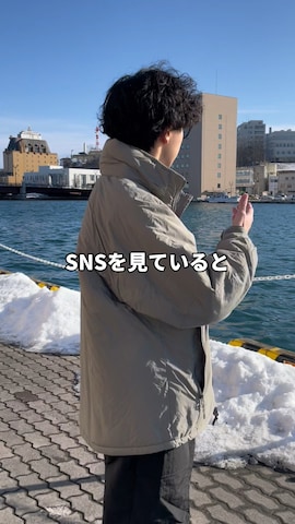 「アイテム（ピーコート）」を使った、たいがさん（メンズ・172cm）の冬コーディネート