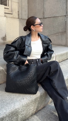 ZARA ライダース　冬ライダーズ ZARAのライダースジャケットを使った人気ファッションコーディネート