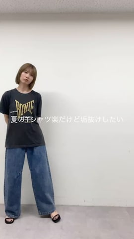 OmekashiのTシャツ/カットソーを使ったイワサキ カオリさんのファッション動画
