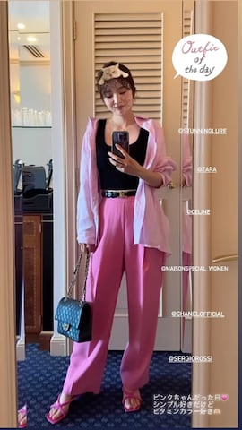 Sergio rossiのアイテムを使ったchika888さんのファッション動画