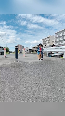 「白スニーカー」｜ふうさん（キッズ・90cm）の秋コーディネート